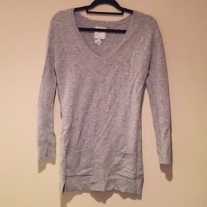 Gray sweater tunic